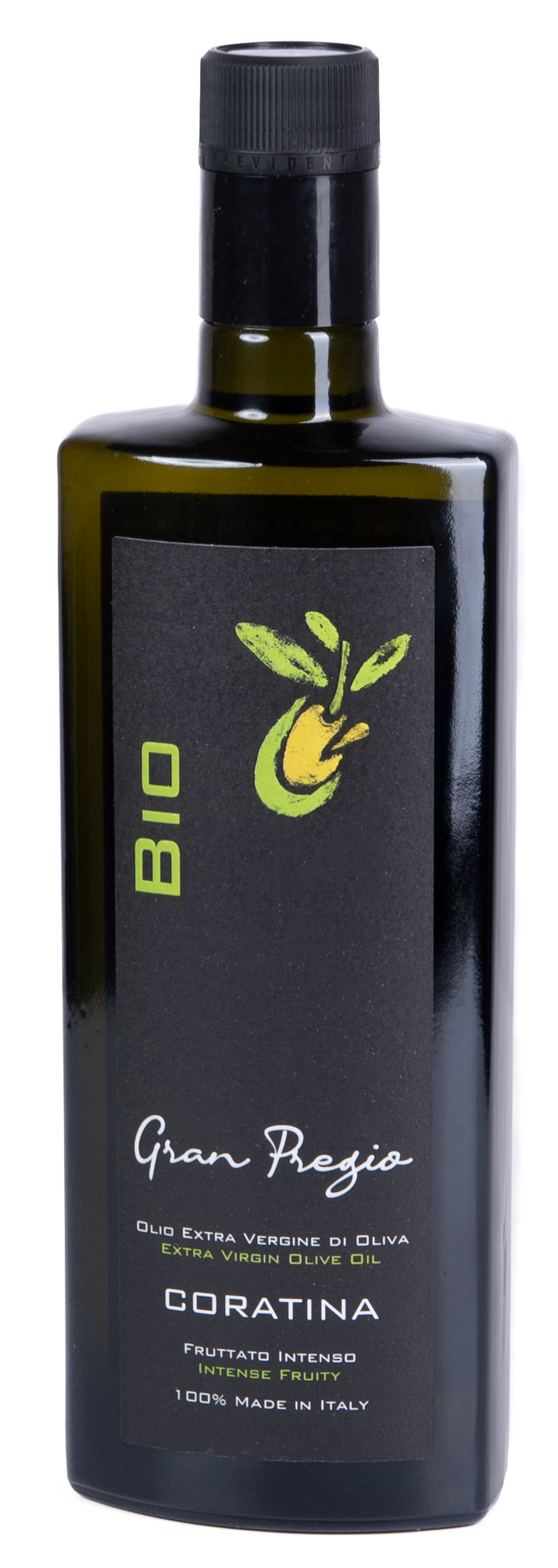 Gran Pregio Bio Coratina – Olio EVO Biologico 500 ml. 100% italiano
