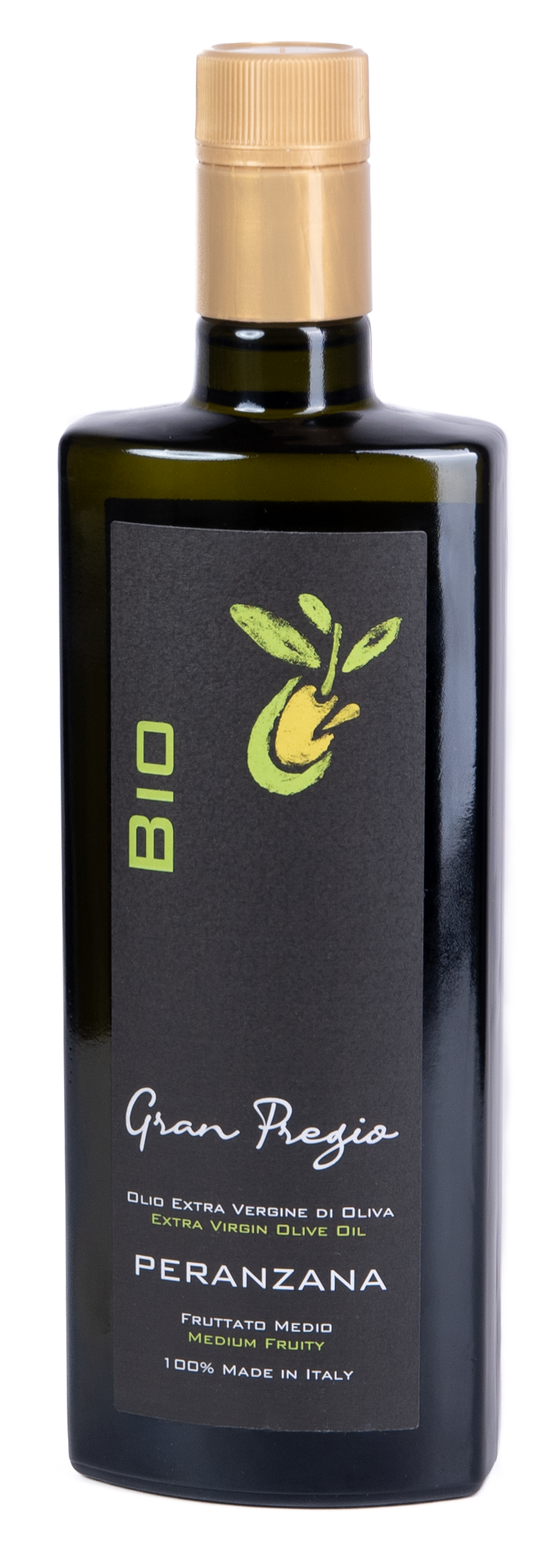 Gran Pregio Bio Peranzana – Olio EVO Biologico bottiglia 500 ml
