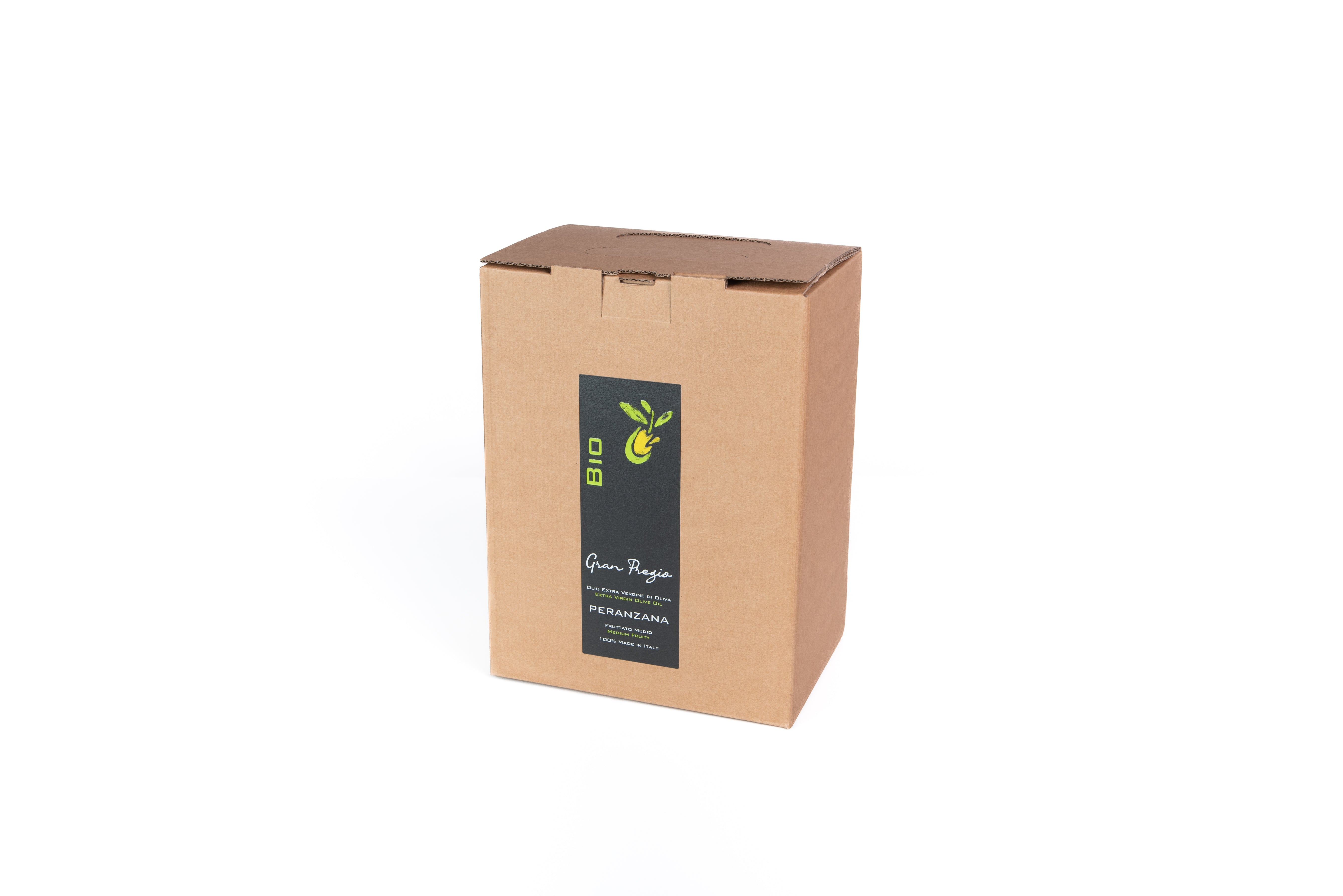 Gran Pregio Bio Peranzana - Olio EVO Biologico 100% Italiano - Bag in Box 5L